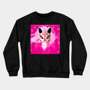 Japanese Kitsune Mask Crewneck Sweatshirt